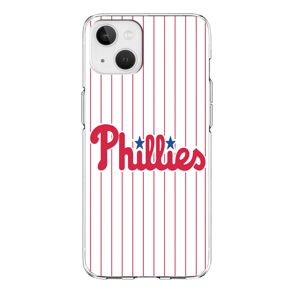 Baseball Philadelphia Phillies MLB 002 iPhone 13 Mini Case-Phone Case-Clear Soft Case-Altracase