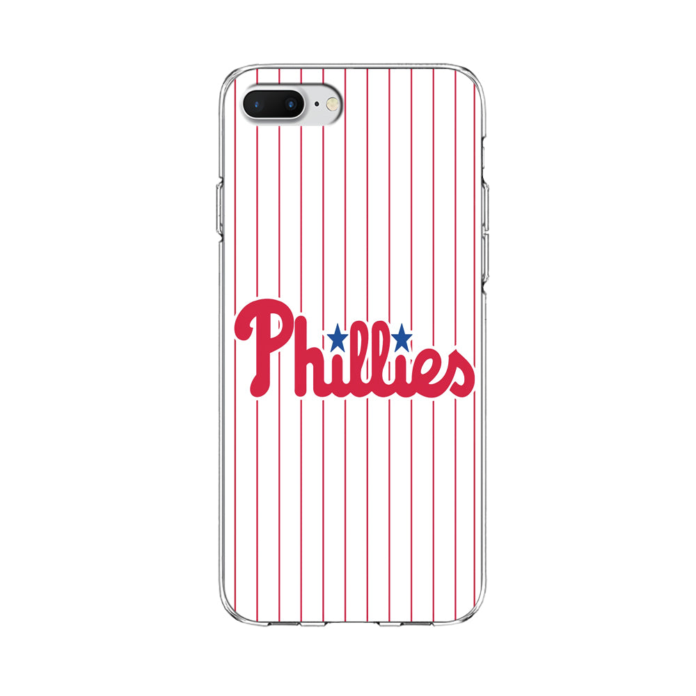 Baseball Philadelphia Phillies MLB 002 iPhone 8 Plus Case-Phone Case-Clear Soft Case-Altracase