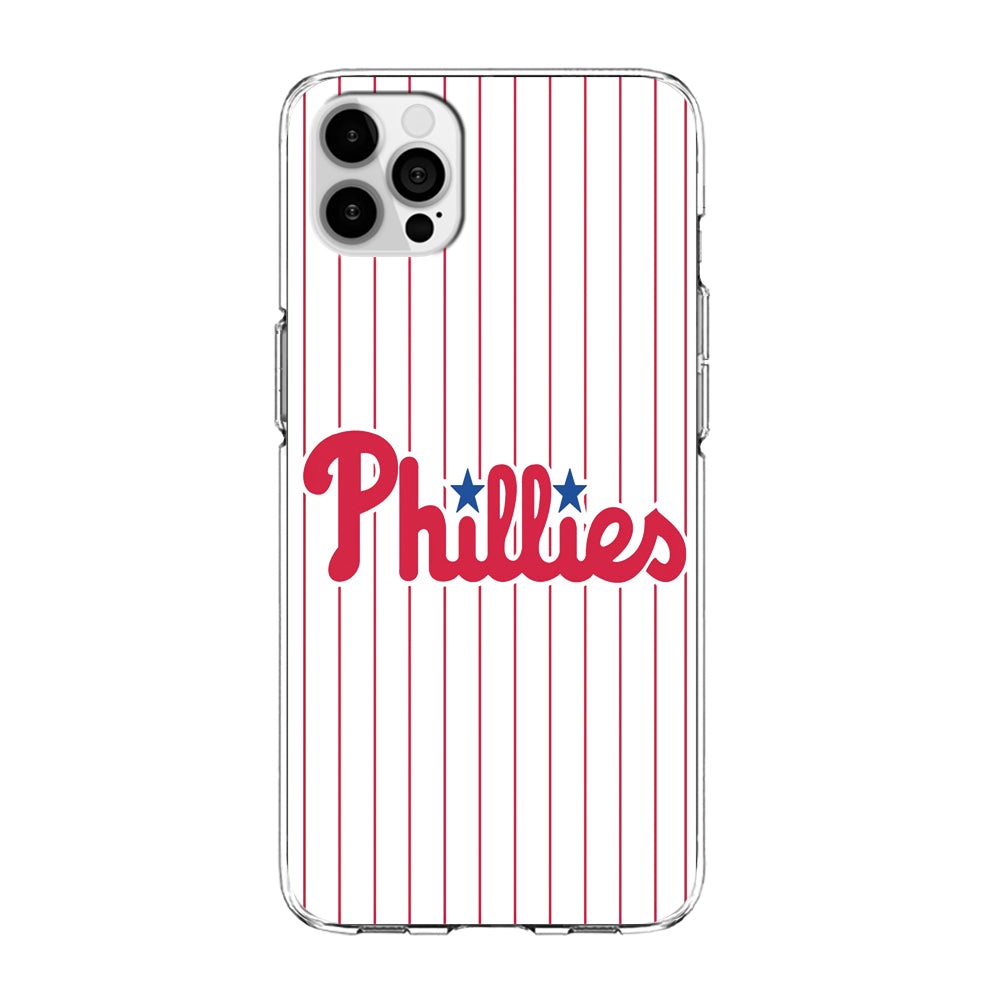 Baseball Philadelphia Phillies MLB 002 iPhone 15 Pro Case-Phone Case-Clear Soft Case-Altracase