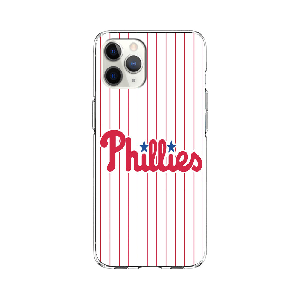 Baseball Philadelphia Phillies MLB 002 iPhone 11 Pro Case-Phone Case-Clear Soft Case-Altracase