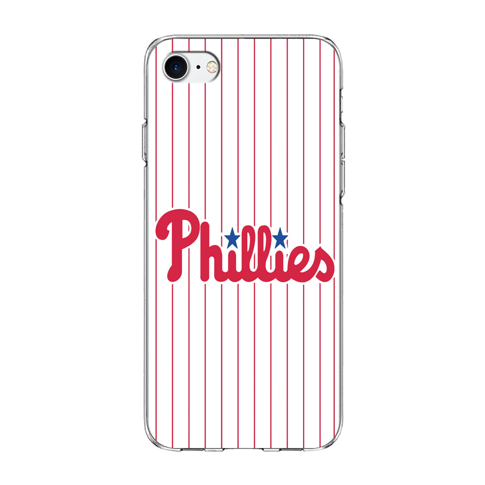 Baseball Philadelphia Phillies MLB 002 iPhone 7 Case-Phone Case-Clear Soft Case-Altracase