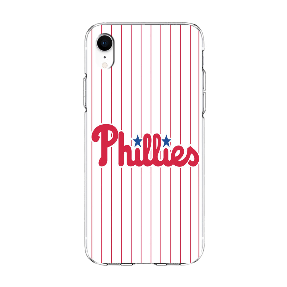 Baseball Philadelphia Phillies MLB 002 iPhone XR Case-Phone Case-Clear Soft Case-Altracase