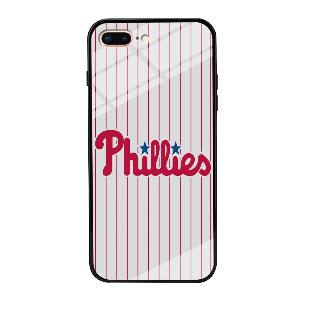 Baseball Philadelphia Phillies MLB 002 iPhone 7 Plus Case-Phone Case-Tempered Glass Case-Altracase