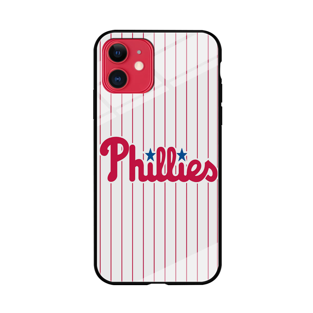 Baseball Philadelphia Phillies MLB 002 iPhone 11 Case-Phone Case-Tempered Glass Case-Altracase