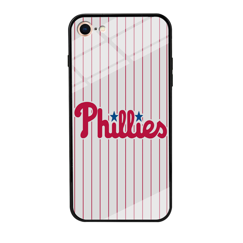 Baseball Philadelphia Phillies MLB 002 iPhone 7 Case-Phone Case-Tempered Glass Case-Altracase