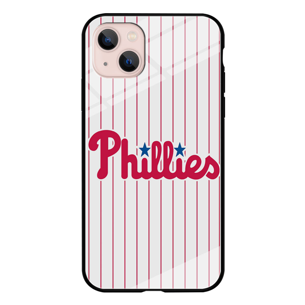 Baseball Philadelphia Phillies MLB 002 iPhone 13 Mini Case-Phone Case-Tempered Glass Case-Altracase