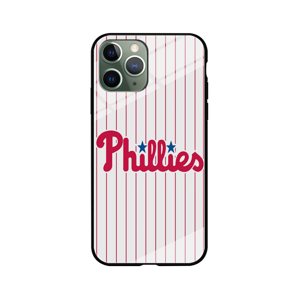 Baseball Philadelphia Phillies MLB 002 iPhone 11 Pro Case-Phone Case-Tempered Glass Case-Altracase