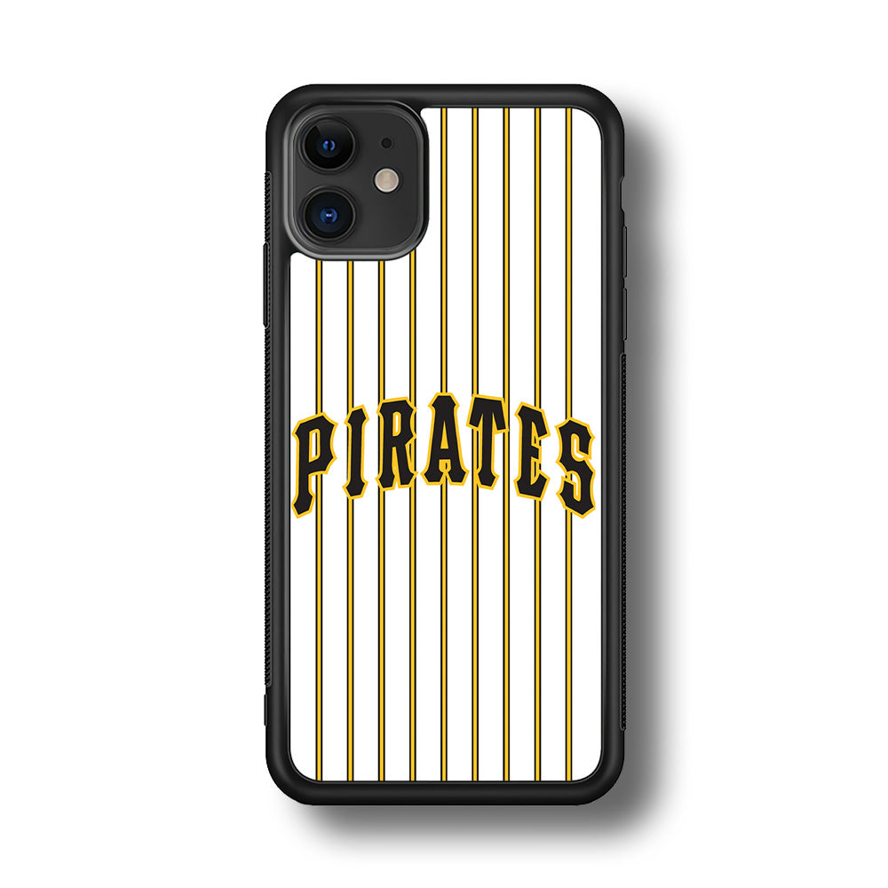 Baseball Pittsburgh Pirates MLB 001 iPhone 11 Case-Phone Case-Rubber Black (2D Case)-Altracase