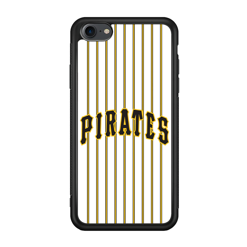 Baseball Pittsburgh Pirates MLB 001 iPhone 7 Case-Phone Case-Rubber Black (2D Case)-Altracase