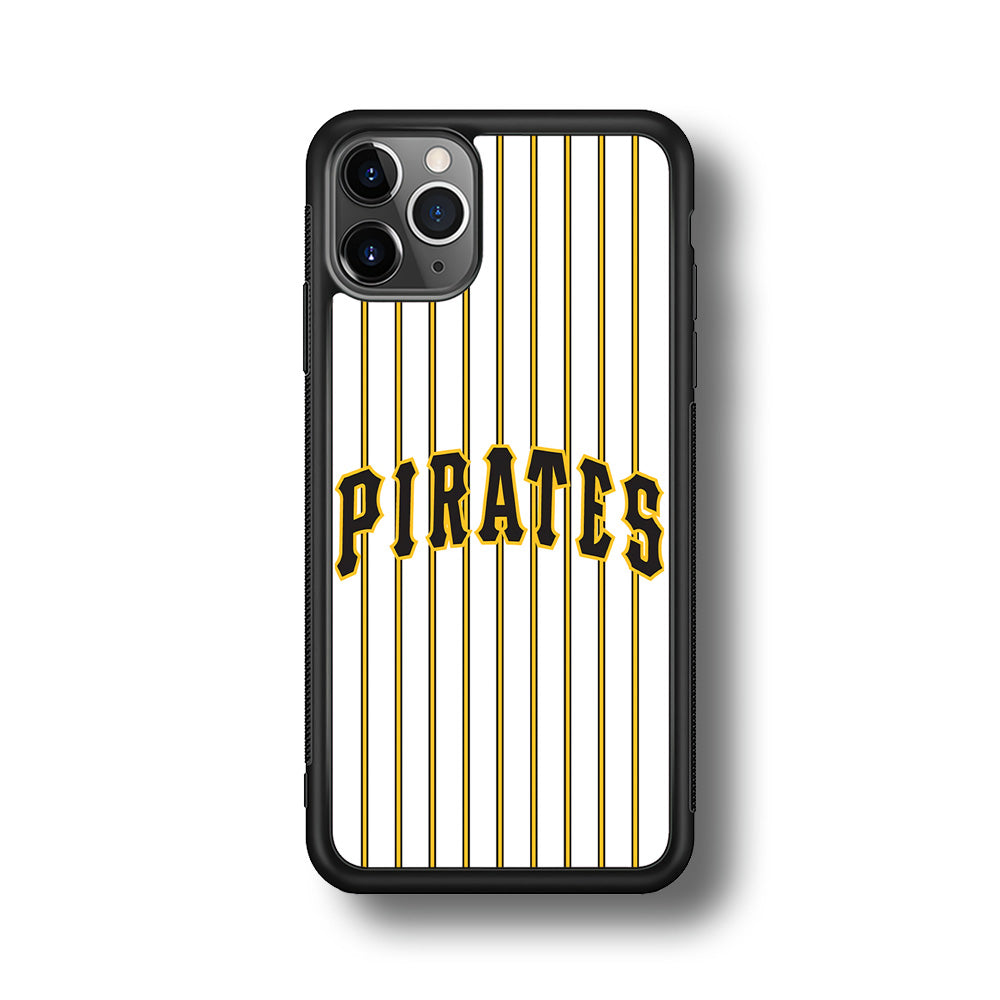 Baseball Pittsburgh Pirates MLB 001 iPhone 11 Pro Case-Phone Case-Rubber Black (2D Case)-Altracase