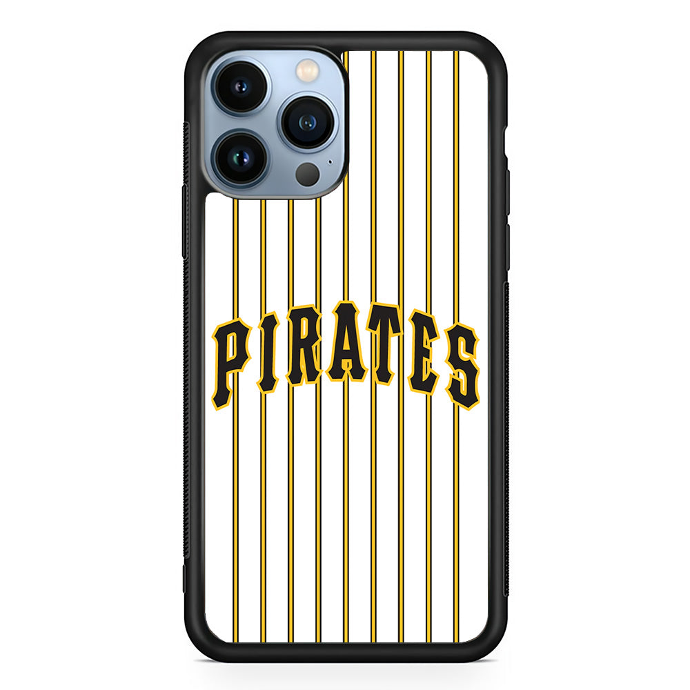 Baseball Pittsburgh Pirates MLB 001 iPhone 15 Pro Case-Phone Case-Rubber Black (2D Case)-Altracase
