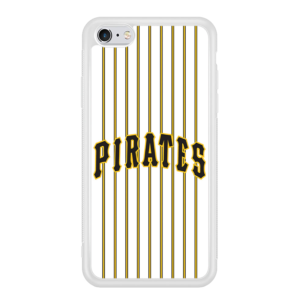 Baseball Pittsburgh Pirates MLB 001 iPhone 6 Plus | 6s Plus Case-Phone Case-Rubber White (2D Case)-Altracase