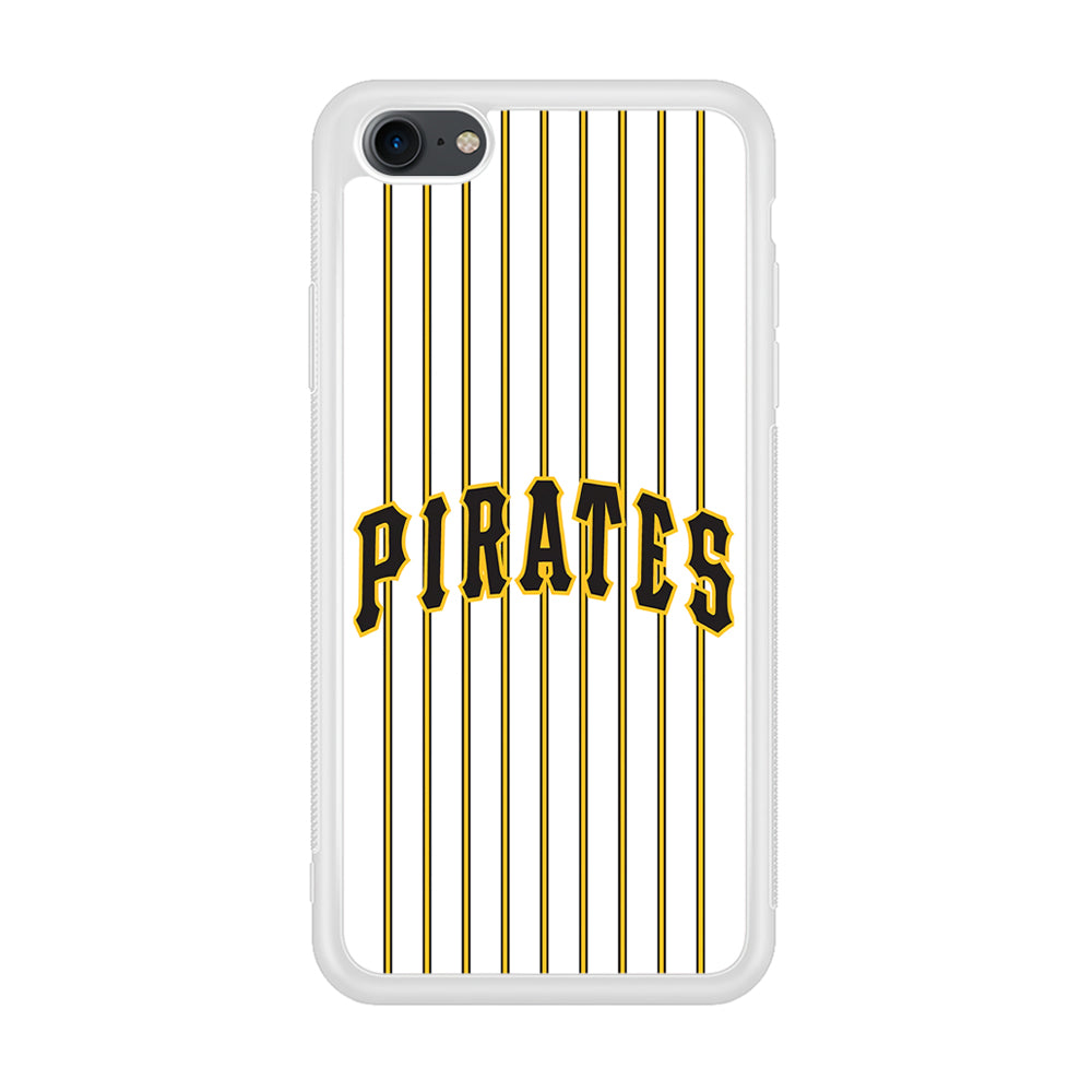 Baseball Pittsburgh Pirates MLB 001 iPhone 7 Case-Phone Case-Rubber White (2D Case)-Altracase