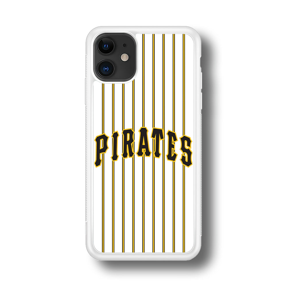 Baseball Pittsburgh Pirates MLB 001 iPhone 11 Case-Phone Case-Rubber White (2D Case)-Altracase