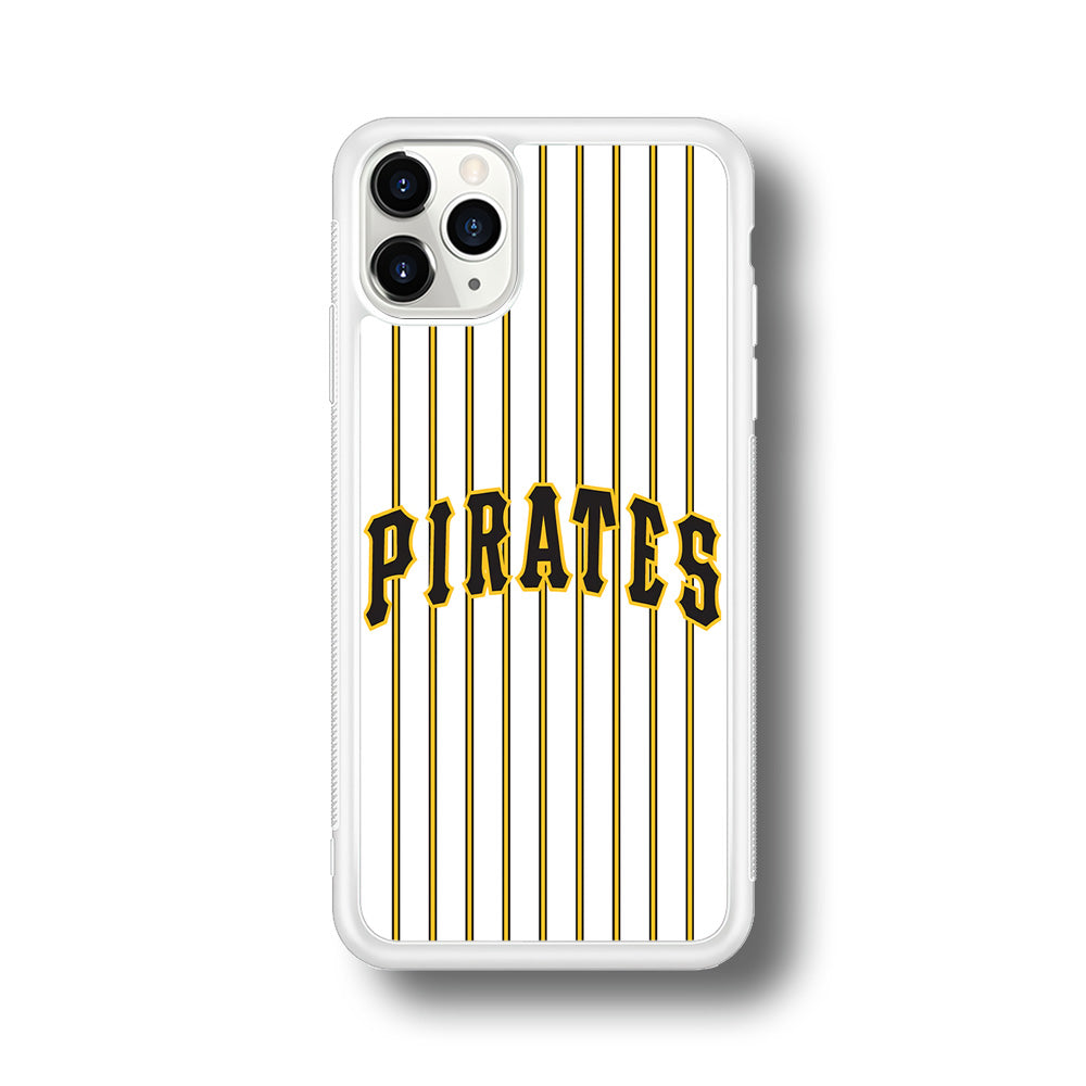 Baseball Pittsburgh Pirates MLB 001 iPhone 11 Pro Case-Phone Case-Rubber White (2D Case)-Altracase