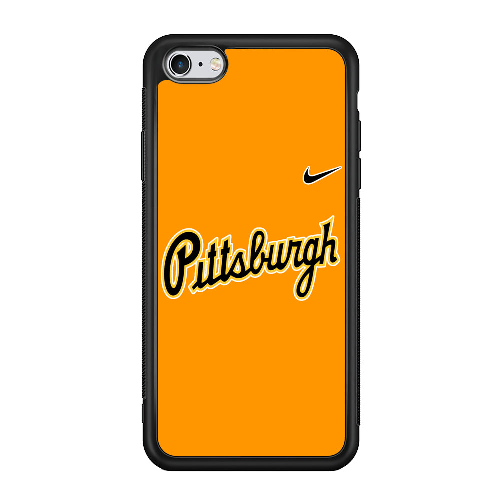 Baseball Pittsburgh Pirates MLB 002 iPhone 6 Plus | 6s Plus Case-Phone Case-Rubber Black (2D Case)-Altracase