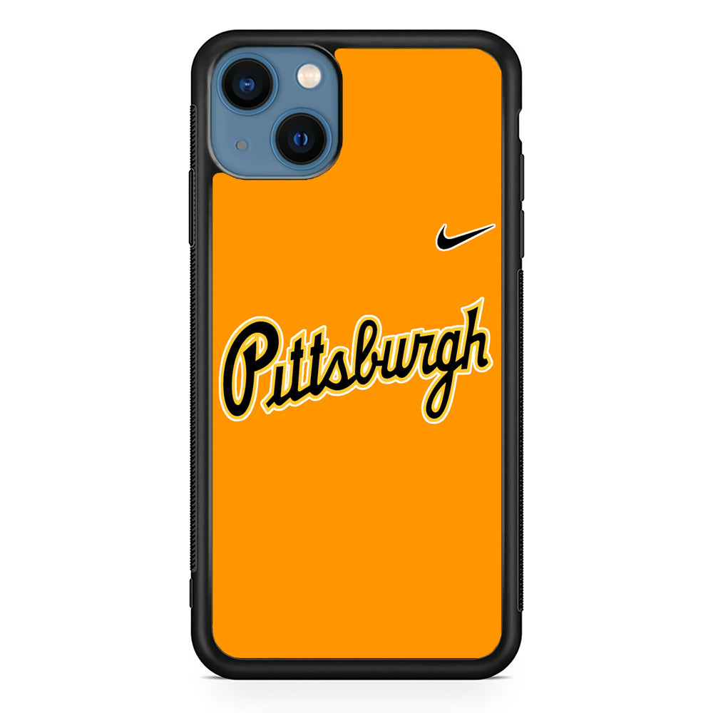 Baseball Pittsburgh Pirates MLB 002 iPhone 13 Case-Phone Case-Rubber Black (2D Case)-Altracase