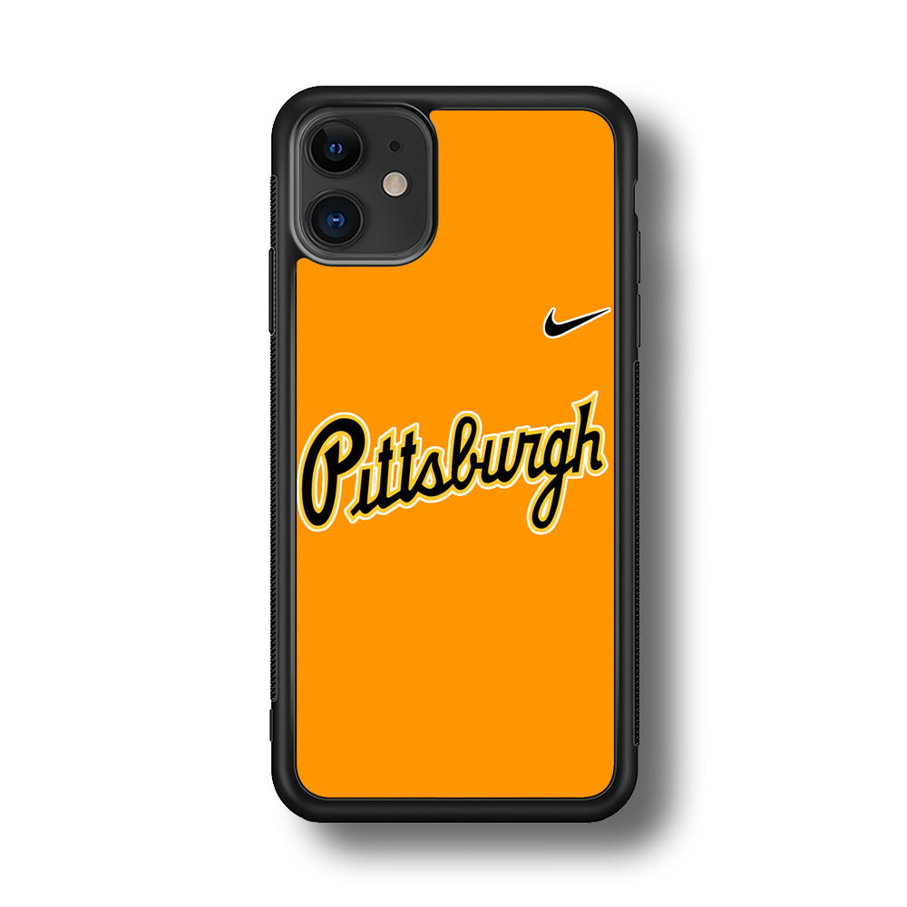 Baseball Pittsburgh Pirates MLB 002 iPhone 11 Case-Phone Case-Rubber Black (2D Case)-Altracase