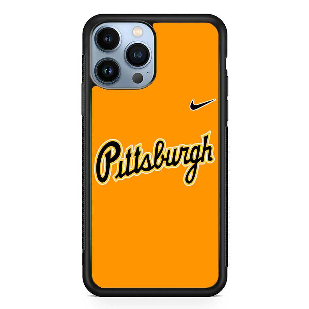 Baseball Pittsburgh Pirates MLB 002 iPhone 15 Pro Case-Phone Case-Rubber Black (2D Case)-Altracase