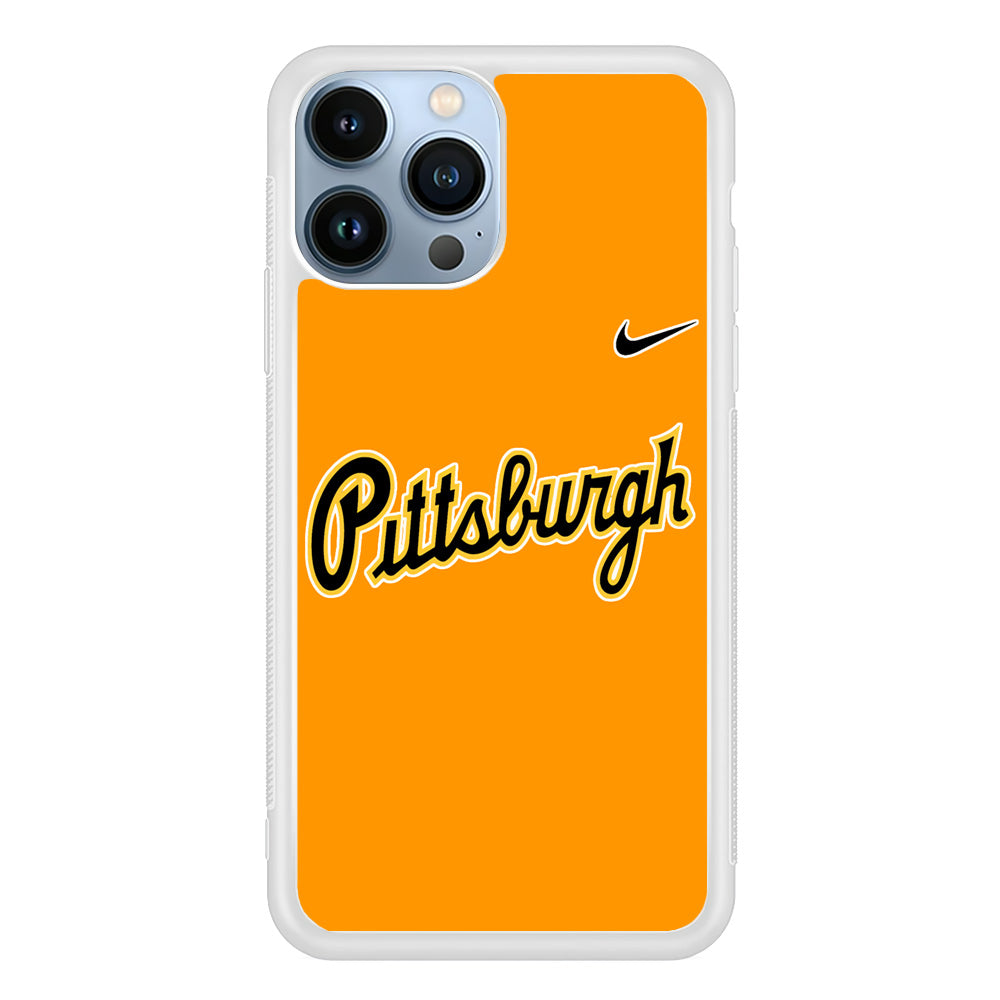 Baseball Pittsburgh Pirates MLB 002 iPhone 15 Pro Case-Phone Case-Rubber White (2D Case)-Altracase