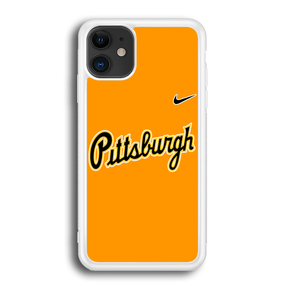 Baseball Pittsburgh Pirates MLB 002 iPhone 12 Case-Phone Case-Rubber White (2D Case)-Altracase