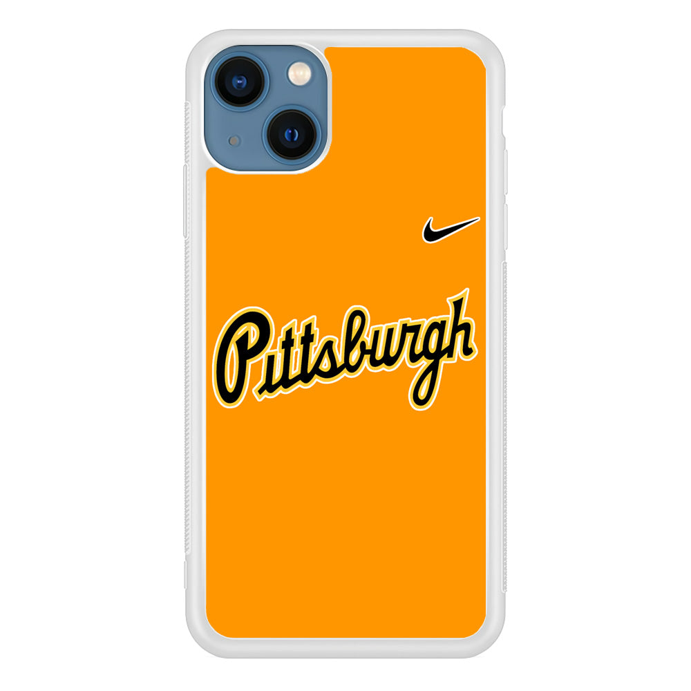 Baseball Pittsburgh Pirates MLB 002 iPhone 13 Case-Phone Case-Rubber White (2D Case)-Altracase
