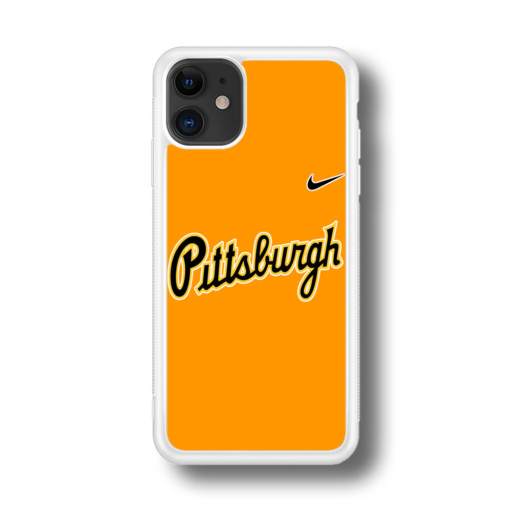 Baseball Pittsburgh Pirates MLB 002 iPhone 11 Case-Phone Case-Rubber White (2D Case)-Altracase
