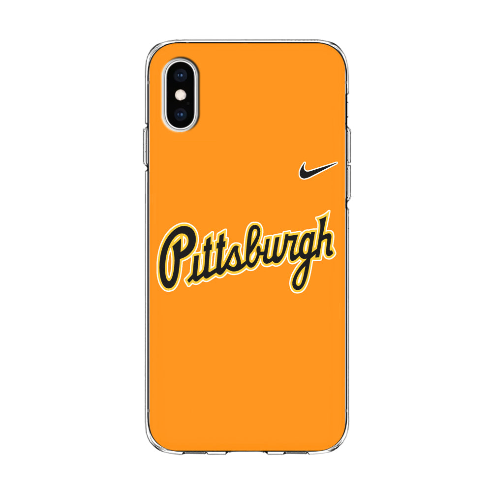 Baseball Pittsburgh Pirates MLB 002 iPhone Xs Case-Phone Case-Clear Soft Case-Altracase