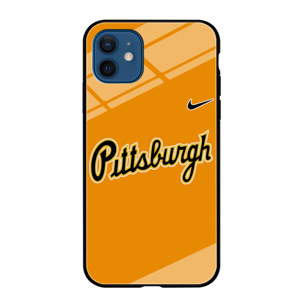 Baseball Pittsburgh Pirates MLB 002 iPhone 12 Case-Phone Case-Tempered Glass Case-Altracase