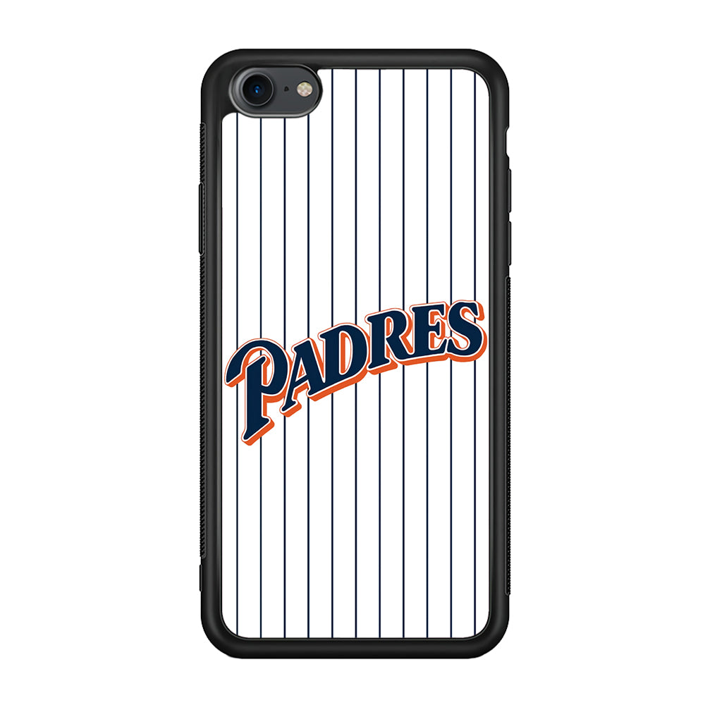 Baseball San Diego Padres MLB 001 iPhone 7 Case-Phone Case-Rubber Black (2D Case)-Altracase