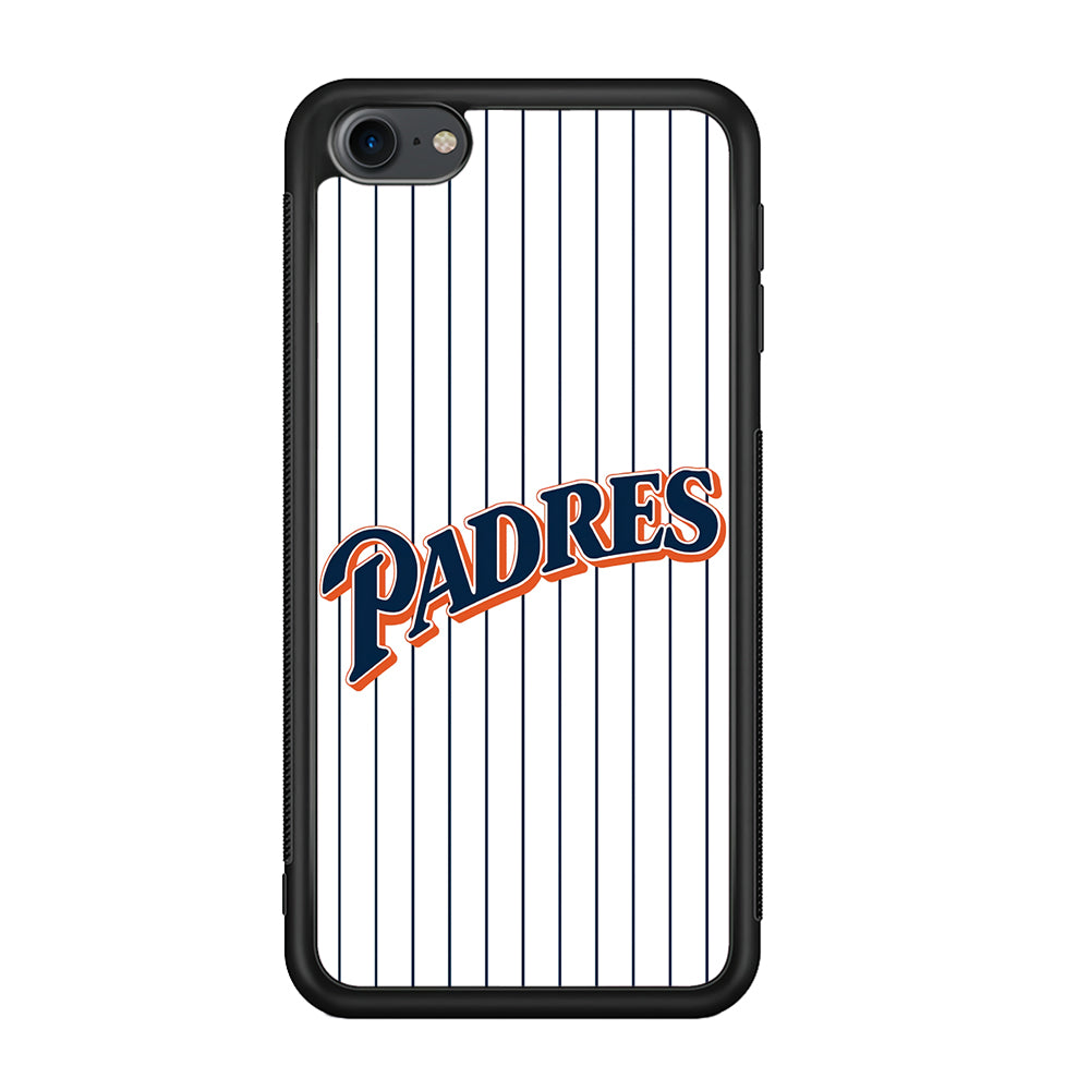 Baseball San Diego Padres MLB 001 iPod Touch 6 Case-Phone Case-Rubber Black (2D Case)-Altracase