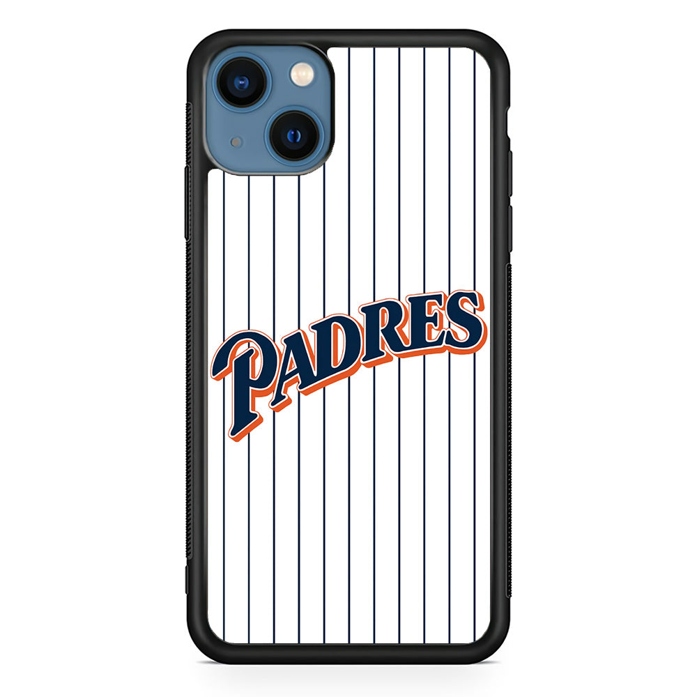 Baseball San Diego Padres MLB 001 iPhone 15 Case-Phone Case-Rubber Black (2D Case)-Altracase