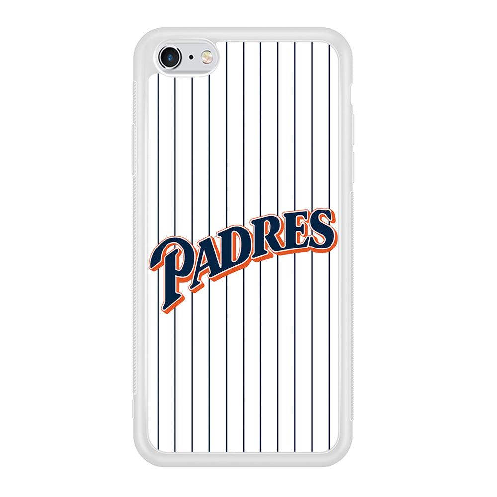 Baseball San Diego Padres MLB 001 iPhone 6 | 6s Case-Phone Case-Rubber White (2D Case)-Altracase