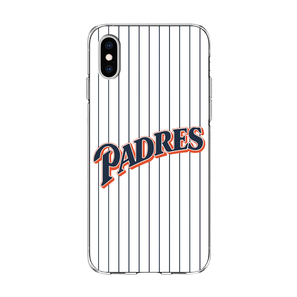 Baseball San Diego Padres MLB 001 iPhone Xs Max Case-Phone Case-Clear Soft Case-Altracase