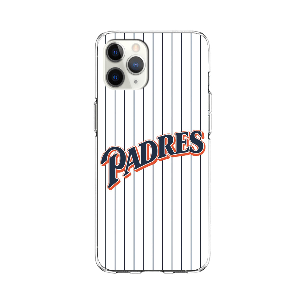 Baseball San Diego Padres MLB 001 iPhone 11 Pro Max Case-Phone Case-Clear Soft Case-Altracase