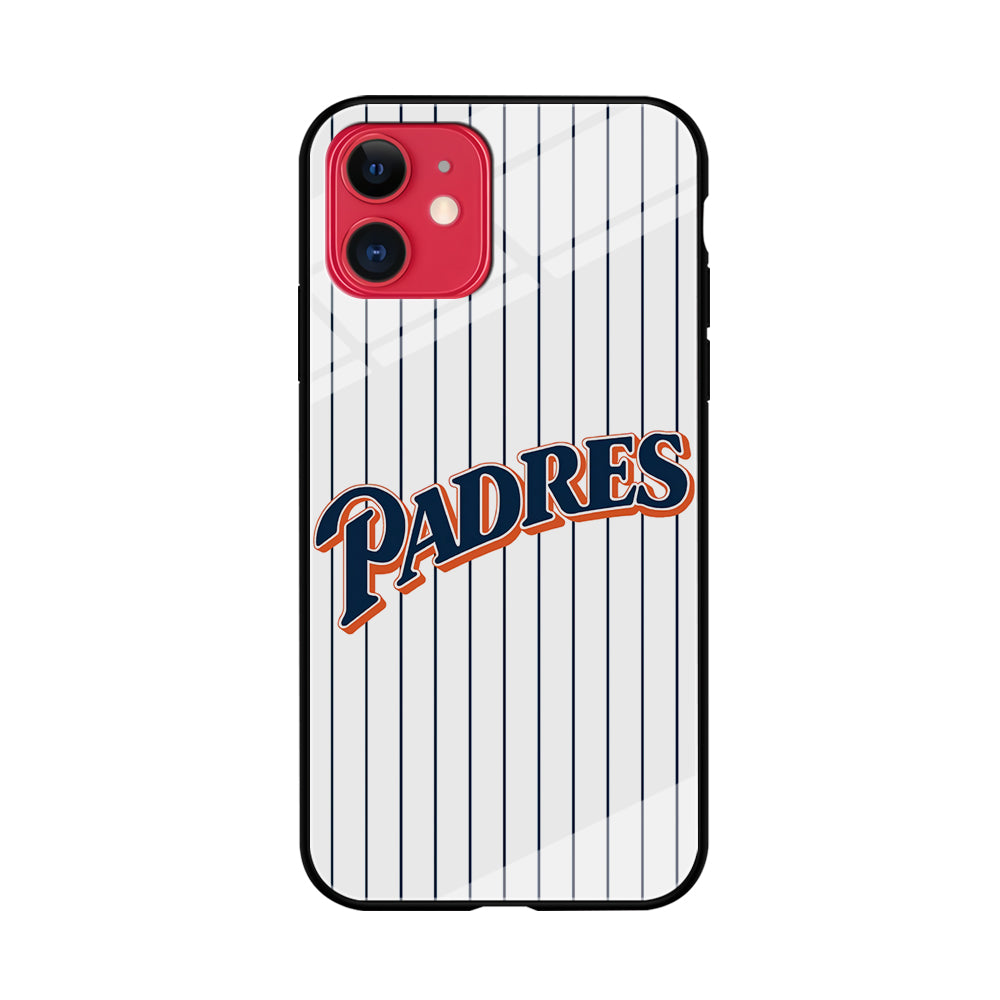 Baseball San Diego Padres MLB 001 iPhone 11 Case-Phone Case-Tempered Glass Case-Altracase
