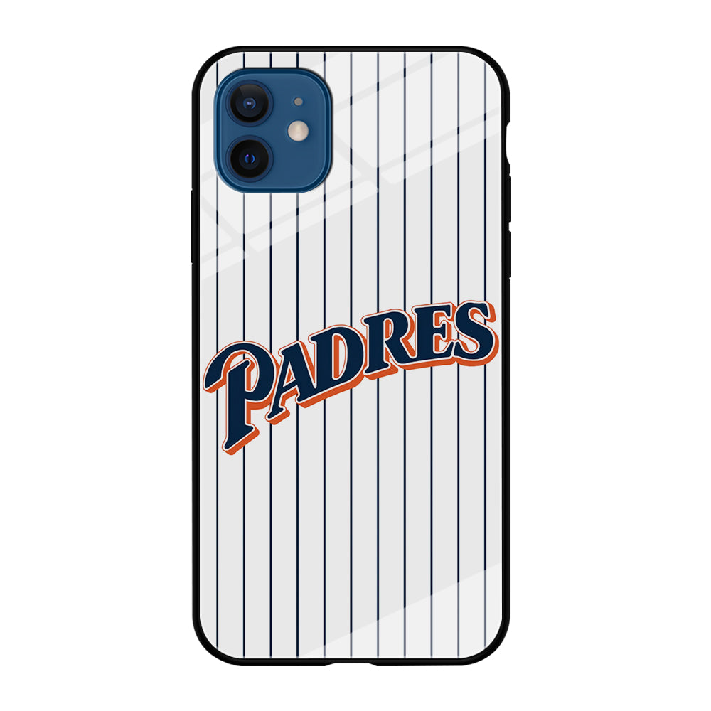 Baseball San Diego Padres MLB 001 iPhone 12 Case-Phone Case-Tempered Glass Case-Altracase