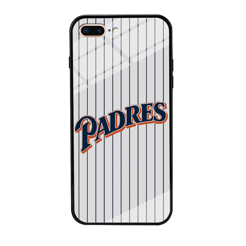 Baseball San Diego Padres MLB 001 iPhone 8 Plus Case-Phone Case-Tempered Glass Case-Altracase