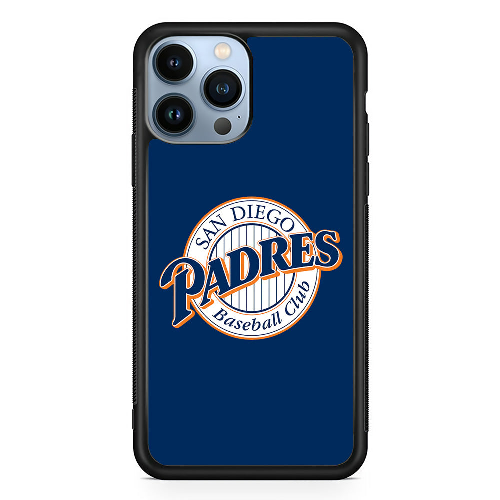 Baseball San Diego Padres MLB 002 iPhone 15 Pro Case-Phone Case-Rubber Black (2D Case)-Altracase
