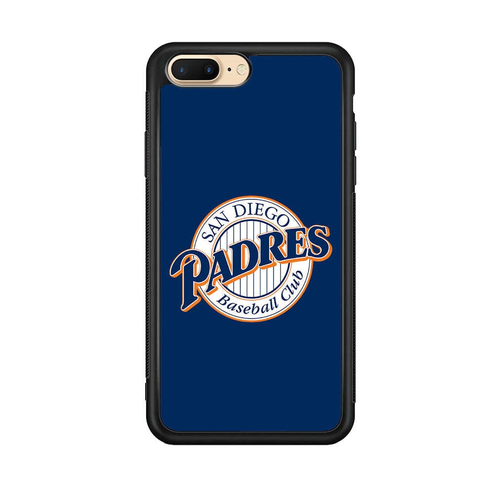 Baseball San Diego Padres MLB 002 iPhone 7 Plus Case-Phone Case-Rubber Black (2D Case)-Altracase