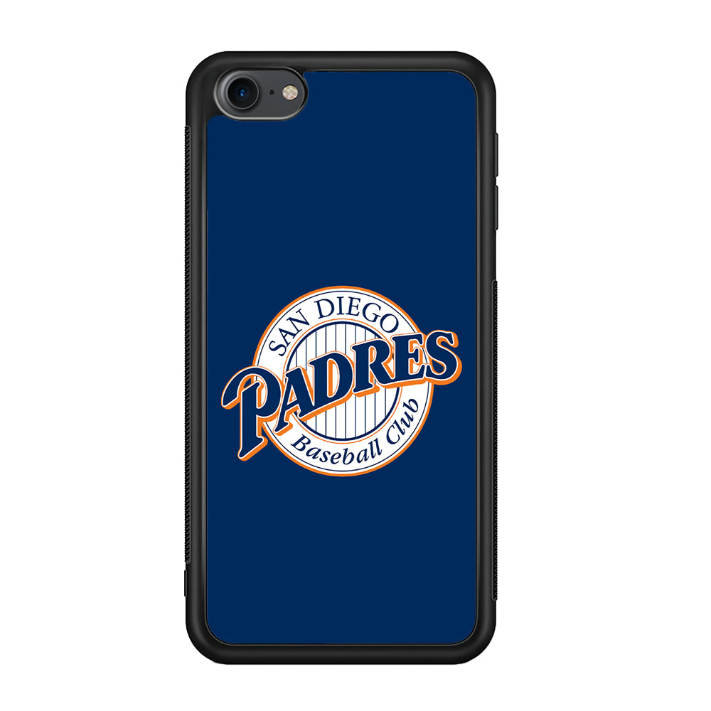 Baseball San Diego Padres MLB 002 iPod Touch 6 Case-Phone Case-Rubber Black (2D Case)-Altracase