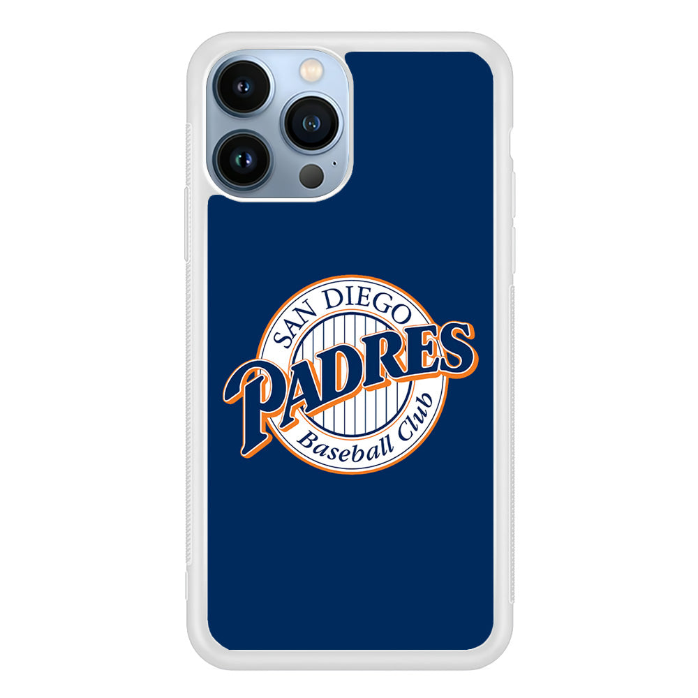 Baseball San Diego Padres MLB 002 iPhone 15 Pro Case-Phone Case-Rubber White (2D Case)-Altracase