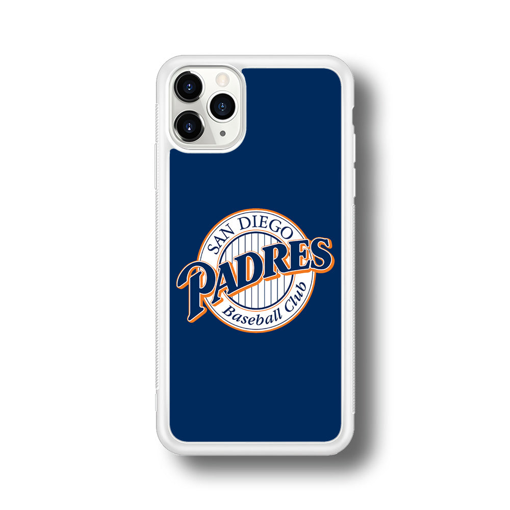 Baseball San Diego Padres MLB 002 iPhone 11 Pro Case-Phone Case-Rubber White (2D Case)-Altracase