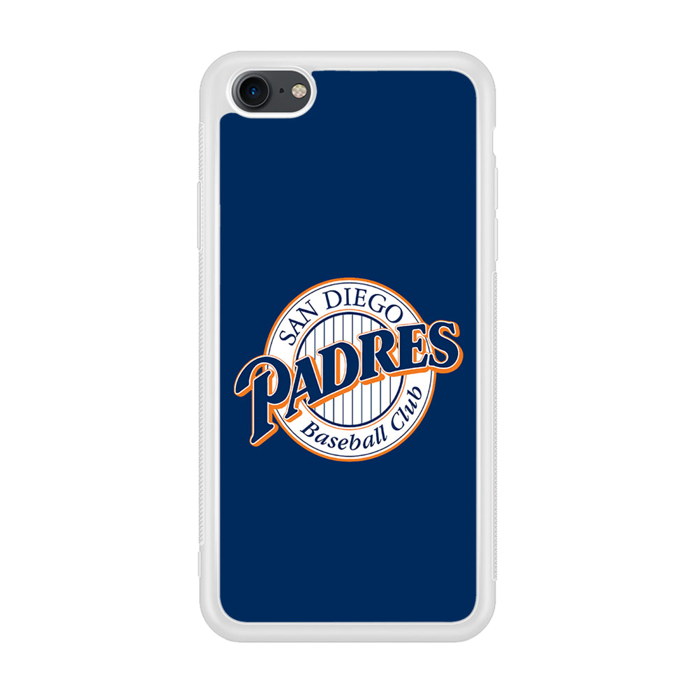 Baseball San Diego Padres MLB 002 iPhone 7 Case-Phone Case-Rubber White (2D Case)-Altracase