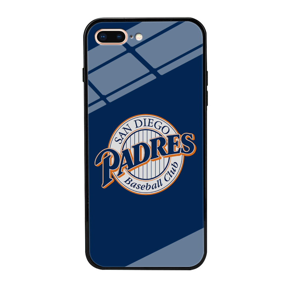 Baseball San Diego Padres MLB 002 iPhone 8 Plus Case-Phone Case-Tempered Glass Case-Altracase