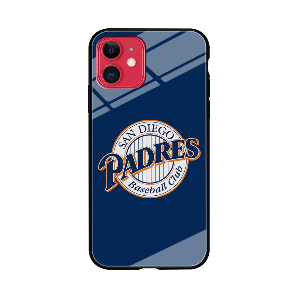 Baseball San Diego Padres MLB 002 iPhone 11 Case-Phone Case-Tempered Glass Case-Altracase