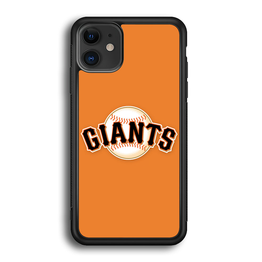 Baseball San Francisco Giants MLB 001 iPhone 12 Case-Phone Case-Rubber Black (2D Case)-Altracase