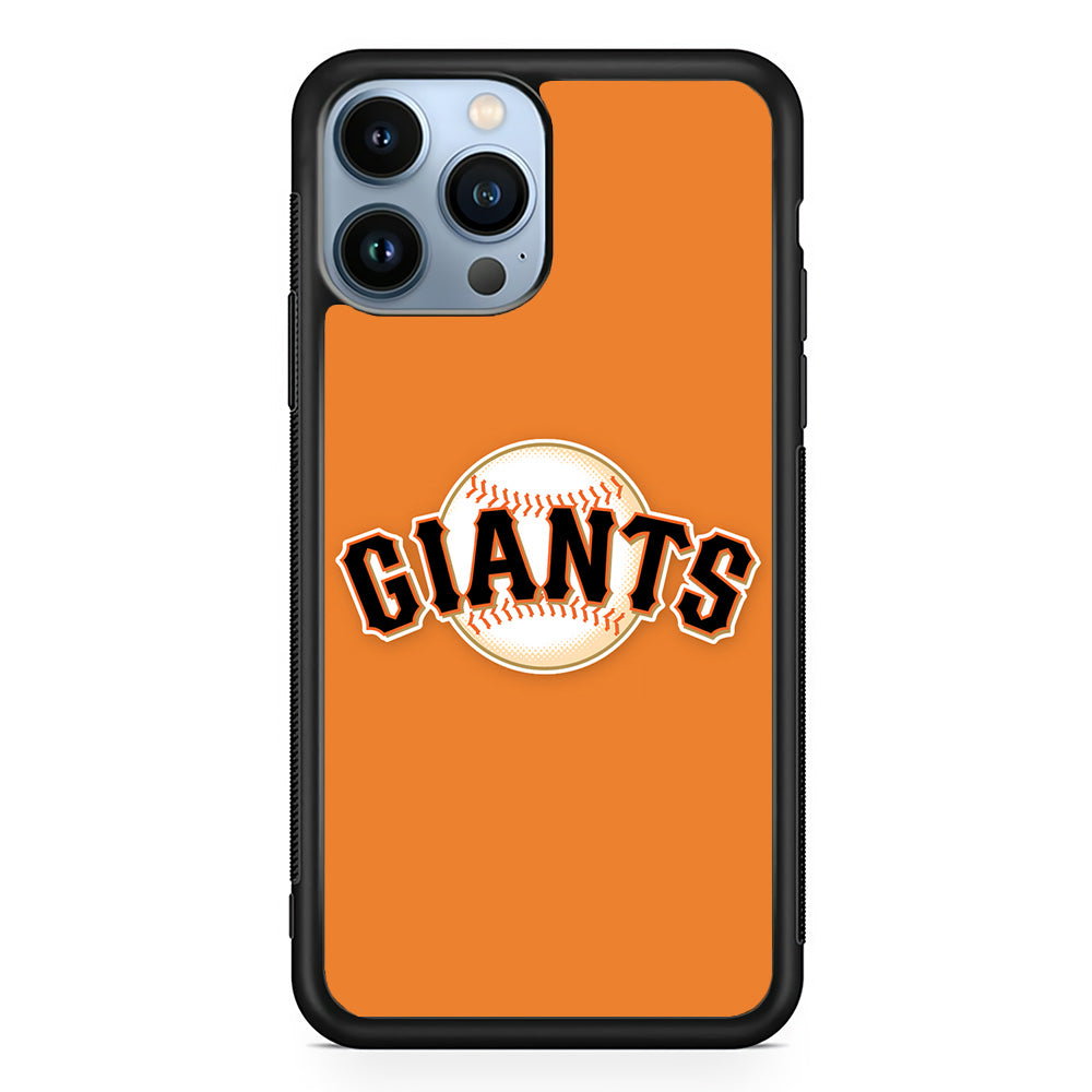 Baseball San Francisco Giants MLB 001 iPhone 15 Pro Max Case-Phone Case-Rubber Black (2D Case)-Altracase