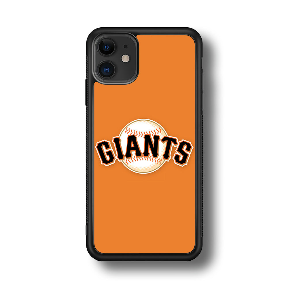 Baseball San Francisco Giants MLB 001 iPhone 11 Case-Phone Case-Rubber Black (2D Case)-Altracase