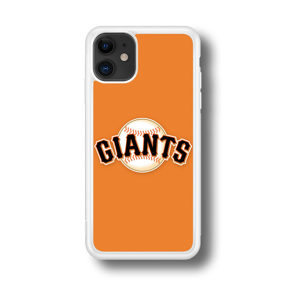 Baseball San Francisco Giants MLB 001 iPhone 11 Case-Phone Case-Rubber White (2D Case)-Altracase